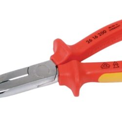 Knipex Kp-2616200 Radiotang Platspitse Tang met Zijsnijder 200 mm