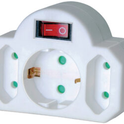 Brennenstuhl BN-1508100 Stopcontact Splitter Aan / Uit-schakelaar 1 X Schuko / 2 X Euro Wit