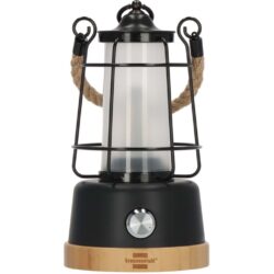 Brennenstuhl 1171800 Oplaadbare Campinglamp Cal 1 Met Henneptouw En Bamboevoet (370 Lm, Ip44, Brandtijd Tot 75h, Dimbaar, Instelbare Lichtkleur)