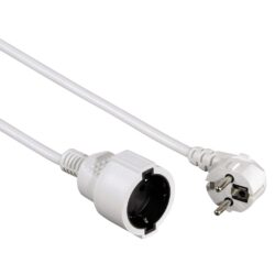 Hama Schuko Verl. Wit 5m Profi