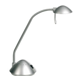 Alco AL-954-28 Bureaulamp Halogeen G4 230/12V, 20W, Zilver