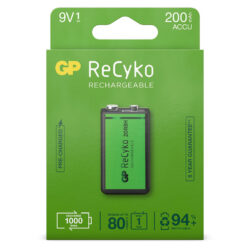 GP Recyko Gp Oplaadbaar Batterij 9v A1 200mah