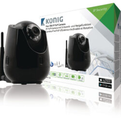 König SAS-IPCAM111B Hd Pan-tilt Ip Camera Binnen 720p Zwart