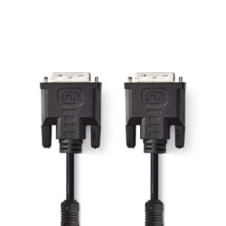 Nedis CCGP32050BK20 Dvi-kabel Dvi-i 24+5-pins Male - Dvi-i 24+5-pins Male 2,0 M Zwart