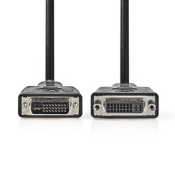 Nedis CCGP32055BK20 Dvi-kabel Dvi-i 24+5-pins Male - Dvi-i 24+5-pins Female 2,0 M Zwart
