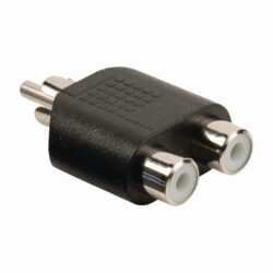 Nedis CAGB24940BK Subwoofer-adapter Rca Male 2x Rca Female Vernikkeld Recht Abs Zwart 1 Stuks Doos