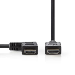 Nedis CVGB34250BK15 High Speed Hdmi™-kabel Met Ethernet Hdmi™-connector - Hdmi™-connector Links Haaks 1,5 M Zwart