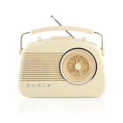 Nedis RDFM5000BG Fm-radio 4,5 W Draaggreep Ivoor