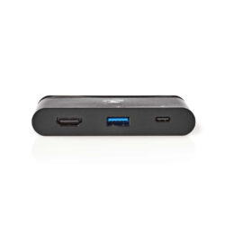 Nedis TCARF240BK Computer Hub Usb-c™ Usb-c™ / Usb 3.0 / Hdmi Voeding: 100 W Zwart
