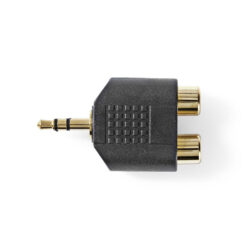Nedis CAGP22940BKG Stereo Audioadapter 3,5 Mm Male - 2x Rca Female 10 Stuks Zwart