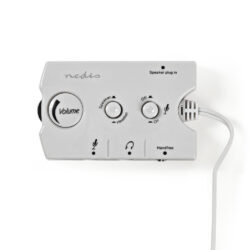 Nedis ASCR10020GY Analoge Audioswitch 2x 3,5 Mm Male 3x 3,5 Mm Female + 2,5 Mm Female Ivoor