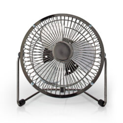 Nedis FNDK1GM15 Metalen Miniventilator Diameter 15 Cm Usb-voeding Gun Metal