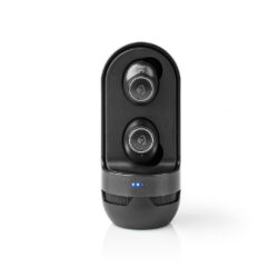 Nedis HPBT6050BK Volledig Draadloze Bluetooth®-oordopjes 4 Uur Afspeeltijd Spraakbediening Aanraakbediening Speaker Charging Case Zwart