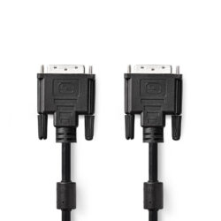 Nedis CCGP32001BK20 Dvi-kabel Dvi-d 24+1-pins Male Dvi-d 24+1-pins Male 2,0 M Zwart