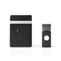 Nedis DOORB212BK Draadloze Deurbelset Batterijvoeding 36 Melodieën