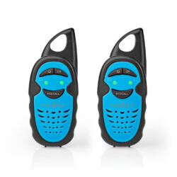 Nedis WLTK0300BU Walkietalkie Bereik 3 Km 1 Kanaal Ptt 2 Stuks Zwart
