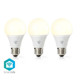 Nedis WIFILW32WTE27 Smartlife Led Bulb Wi-fi E27 800 Lm 9 W Warm Wit 2700 K Energieklasse: A+ Android™ & Ios Diameter: 60 Mm A60