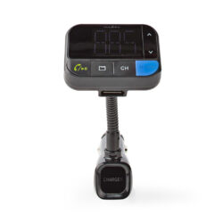 Nedis CATR102BK Fm-zender Voor In De Auto Bluetooth® Bass Boost Microsd-kaartopening Handsfree Bellen Spraakbediening 2x Usb