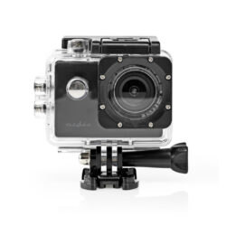 Nedis ACAM07BK Action Cam 1080p@30fps 12 Mpixel Waterbestendig Tot: 30.0 M 90 Min Mounts Inbegrepen Zwart