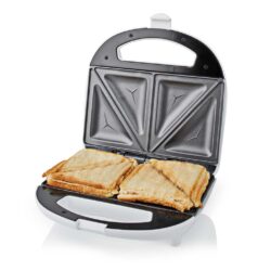 Nedis KASM110FWT Sandwich Maker 700 W 20.5 X 12 Cm Automatische Temperatuurregeling Abs