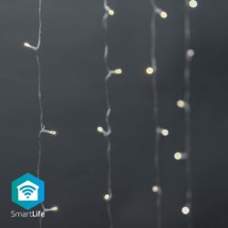 Nedis WIFILXC02W200 Smartlife Decoratieve Led Gordijn Wi-fi Warm Tot Koel Wit 200 Led's 3 M Android™ / Ios