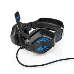 Nedis GHST250BK Gaming Headset Over-ear Stereo Usb Type-a / 2x 3.5 Mm Opvouwbare Microfoon 2.20 M Led