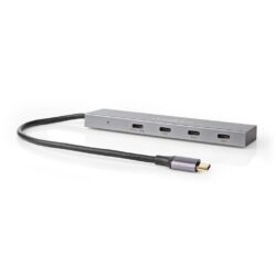 Nedis UHUBU3470AT Usb-hub 1x Usb-c™ 3.2 Gen 2 Male Usb-c™ 3.2 Gen 2 Female With Pd 3.0 / 3x Usb-c™ 3.2 Gen 2 Female 4-poorts Poort(en) Usb 3.2 Gen 2 Usb Gevoed 10 Gbps
