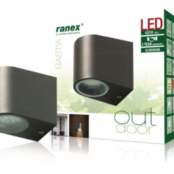 Ranex Ra-5000332 Led Buitenwandlamp van Roestvrijstaal