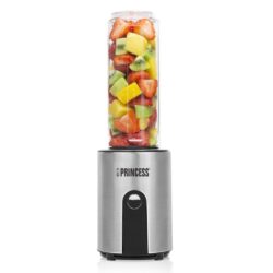 Princess 217401 Blender To Go 300W 600 ml Zwart/RVS/Transparant
