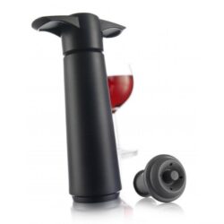 Vacuvin Wijnvacuümpomp + Dop Zwart