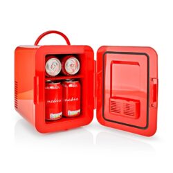 Nedis KAFR120CRD Draagbare Minikoelkast 4L 240V/12V Rood