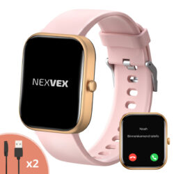 Nexvex® Deluxe Smartwatch voor Dames | 2.0 Inch | Rosé